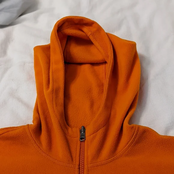 The North Face Orange Fleece Hooded Vest - Picture 7 of 9